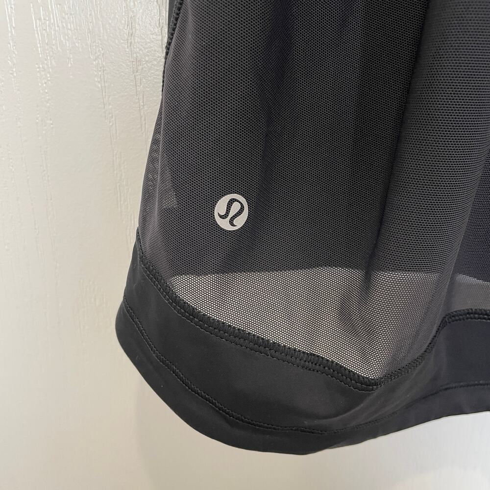 Lululemon Drop It Like It's Hot Tank Top Black Mesh Back Racerback Scoop 2 /‎ 4 - Picture 5 of 5